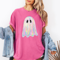 Shimmering Ghost Halloween, Comfort Colors - Adult & Kids T-Shirts, Sweatshirts & Hoodies apparel design preview 1