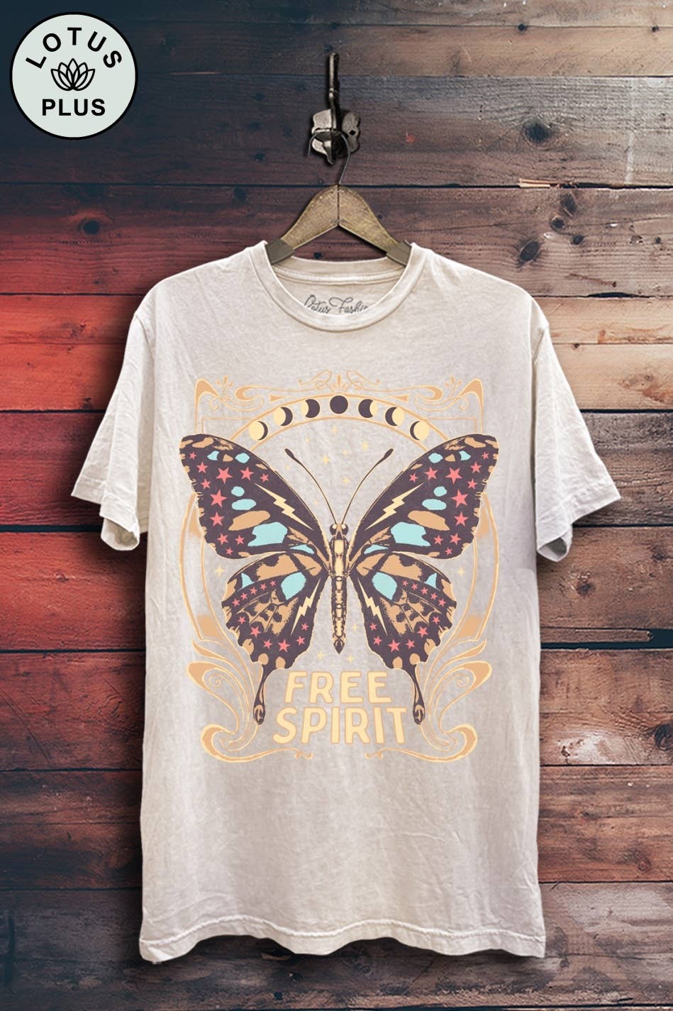 Free Spirit Butterfly Graphic Top - Adult & Kids T-Shirts, Sweatshirts & Hoodies apparel design preview 1