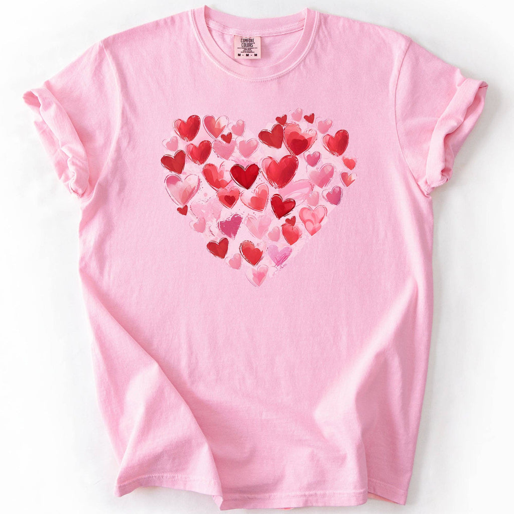 Gorgeous, Watercolor Heart, Valentine's Day - Adult & Kids T-Shirts, Sweatshirts & Hoodies apparel design preview 1