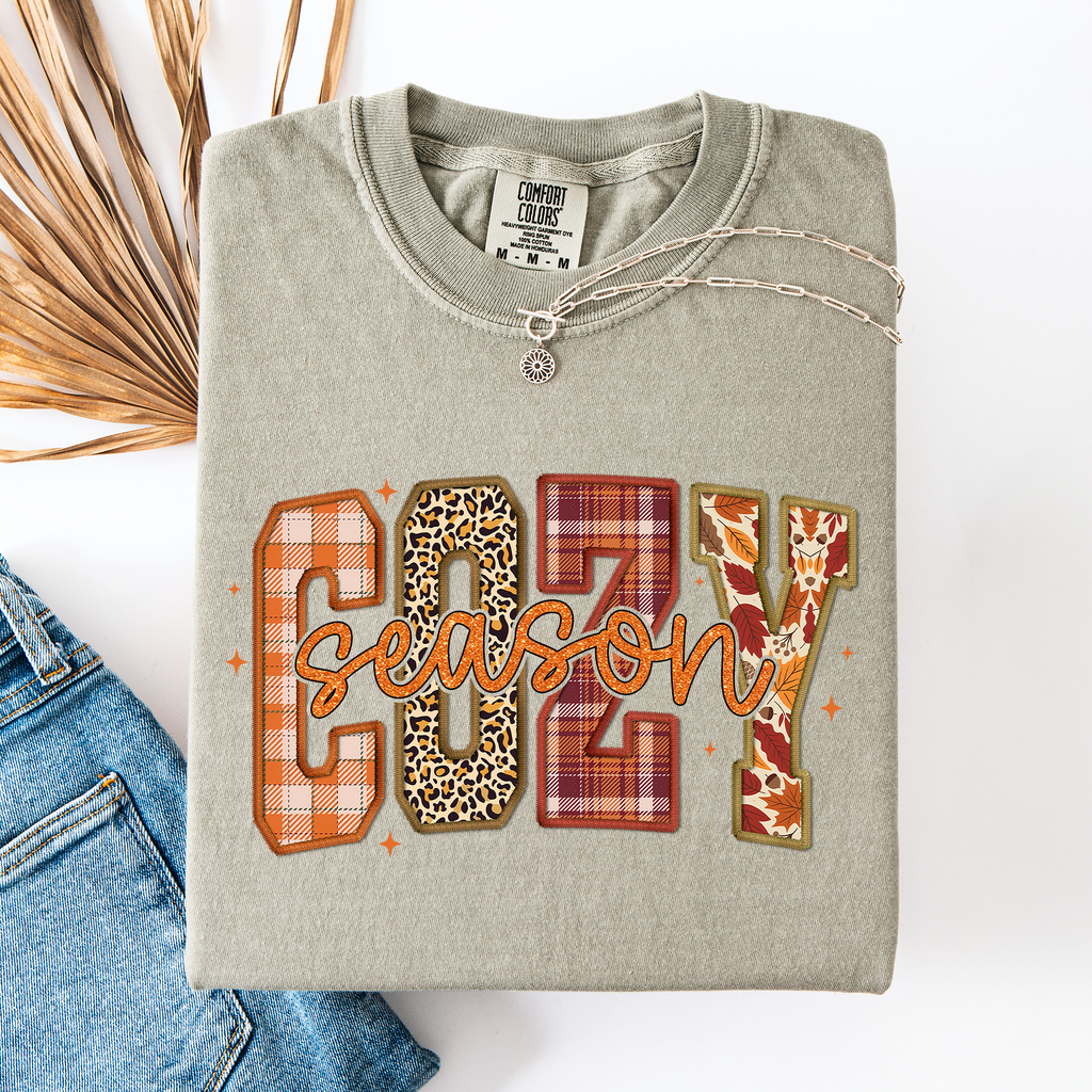 Cozy Season Patterns Fall Vibes Retro Autumn Pumpkin - Adult & Kids T-Shirts, Sweatshirts & Hoodies apparel design preview 1