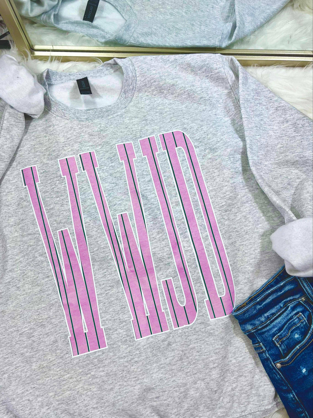 Wwjd Jumbo Striped Dtf Top - Adult & Kids T-Shirts, Sweatshirts & Hoodies apparel design preview 1