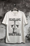 Peace Love Rock and Roll Graphic Top - Adult & Kids T-Shirts, Sweatshirts & Hoodies apparel design preview 1