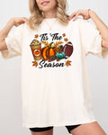 Tis the Season, Leopard, Football, Pumpkin, Halloween - Adult & Kids T-Shirts, Sweatshirts & Hoodies apparel design preview 1