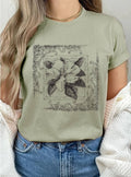 Magnolia Flower Hand Drawn Graphic - Adult & Kids T-Shirts, Sweatshirts & Hoodies apparel design preview 1