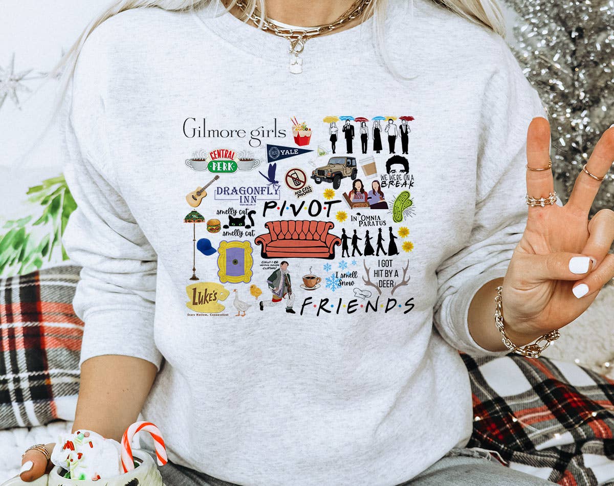 Gilmore Girls Friends Mashup Star Hollow - Adult & Kids T-Shirts, Sweatshirts & Hoodies apparel design preview 1