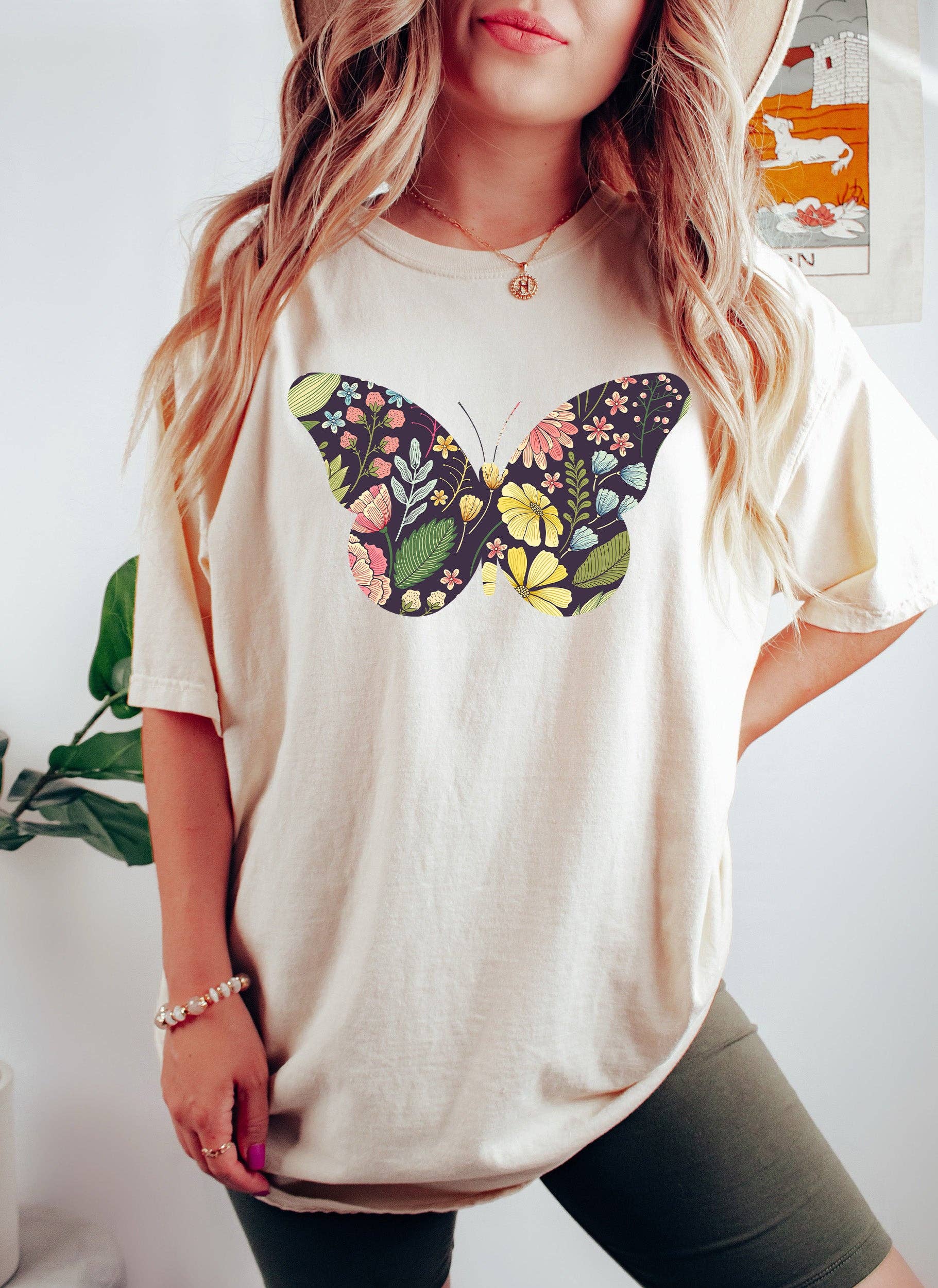 Floral Butterfly Nv - Adult & Kids T-Shirts, Sweatshirts & Hoodies apparel design preview 1