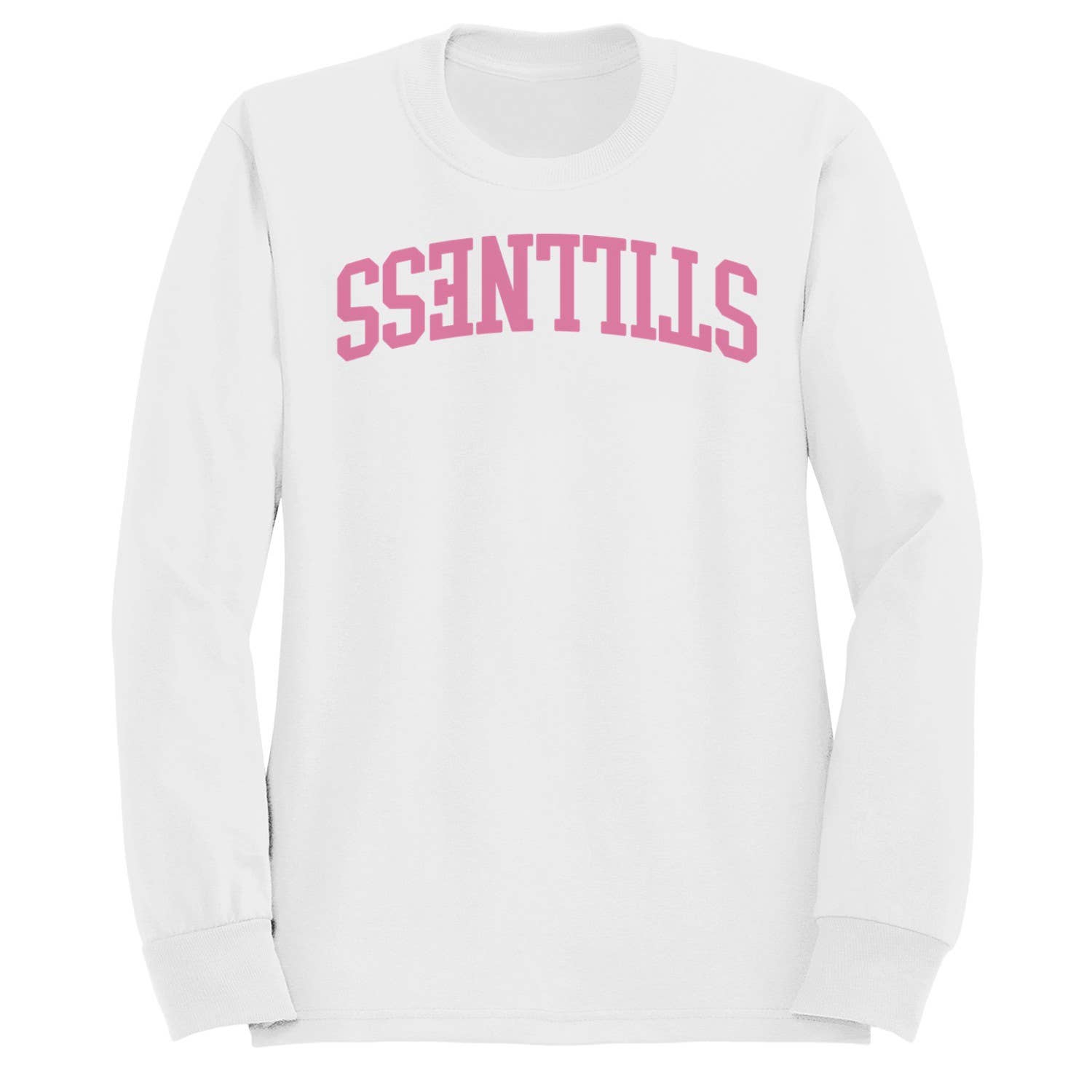 Pink Essentials Mirror Text Women's - Adult & Kids T-Shirts, Sweatshirts & Hoodies apparel design preview 1