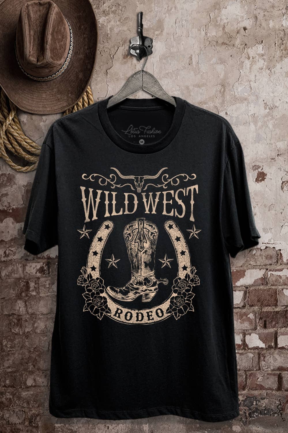 Wild West Rodeo Graphic Top - Adult & Kids T-Shirts, Sweatshirts & Hoodies apparel design preview 1