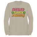 Peace Plants Positivity Retro Men's - Adult & Kids T-Shirts, Sweatshirts & Hoodies apparel design preview 1