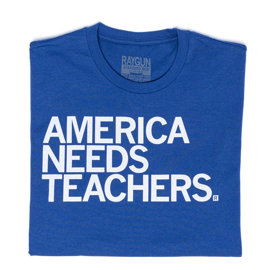 America Needs Teachers - Adult & Kids T-Shirts, Sweatshirts & Hoodies apparel design preview 1
