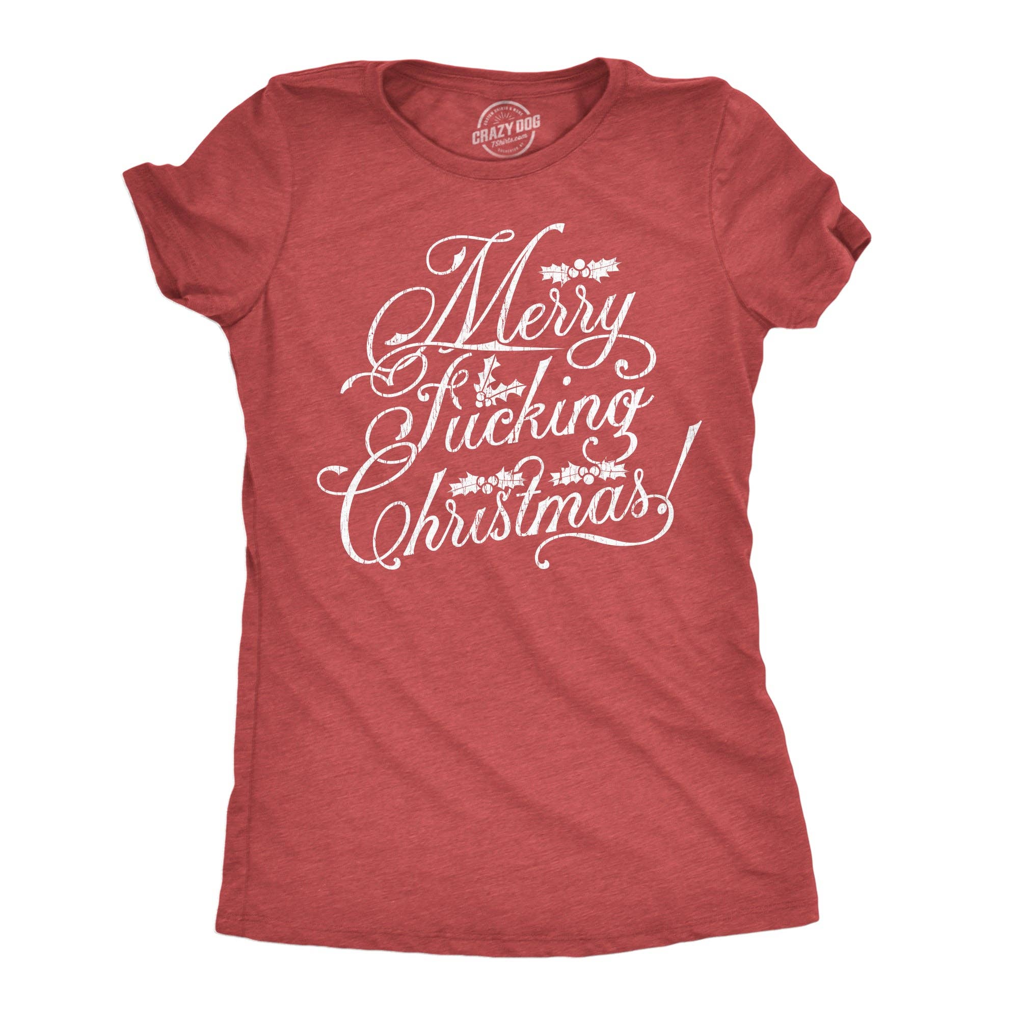 Merry Fucking Christmas Women's - Adult & Kids T-Shirts, Sweatshirts & Hoodies apparel design preview 1