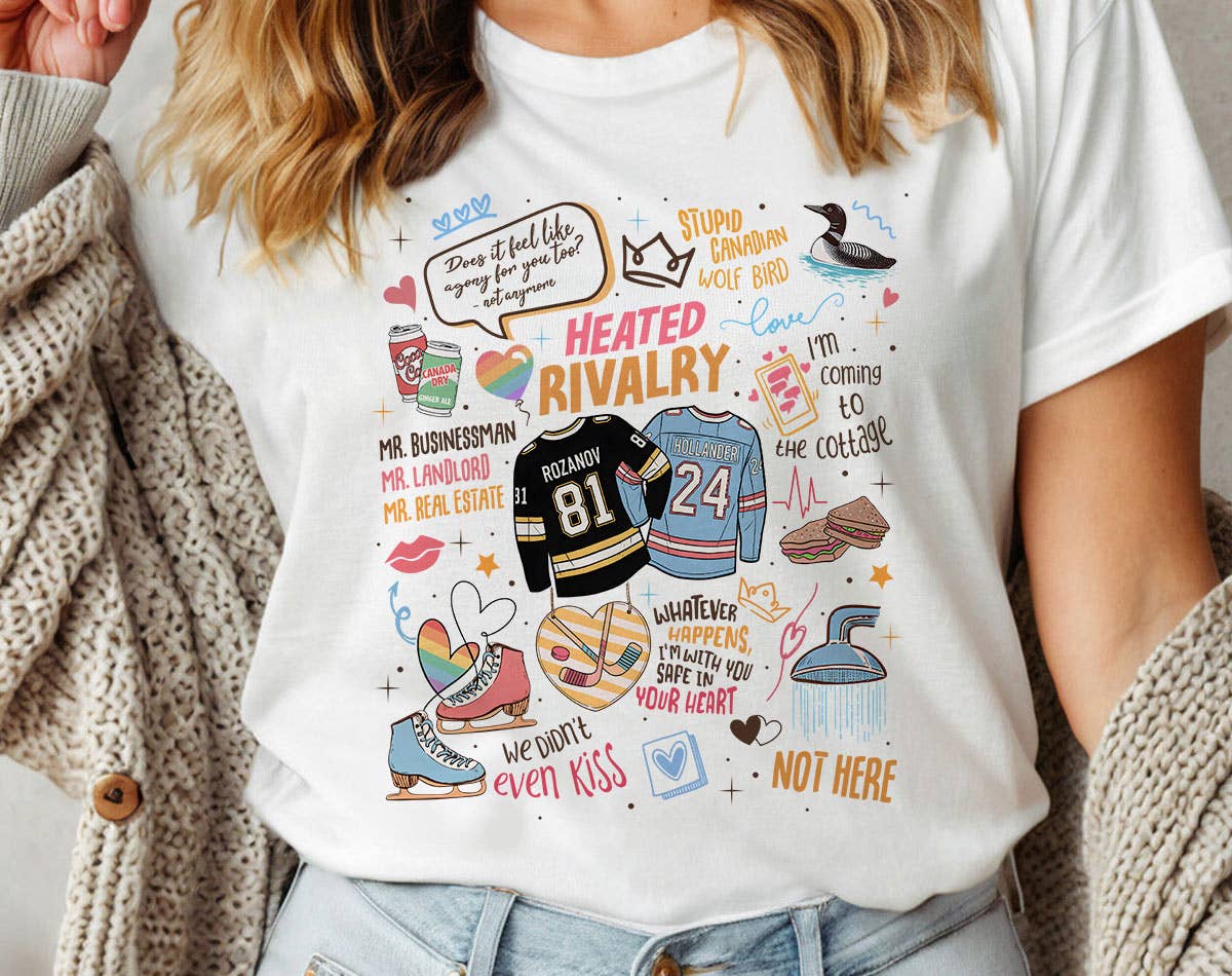 Heated Rivalry Inspired Collage - Adult & Kids T-Shirts, Sweatshirts & Hoodies apparel design preview 1