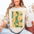 Yellow Leaf Botanical Pattern Vintage Boho Nature - Adult & Kids T-Shirts, Sweatshirts & Hoodies apparel design preview 1