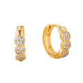 14K Gold-Dipped Cz Stylish Hoop Huggie Earring - Adult & Kids T-Shirts, Sweatshirts & Hoodies apparel design preview 1