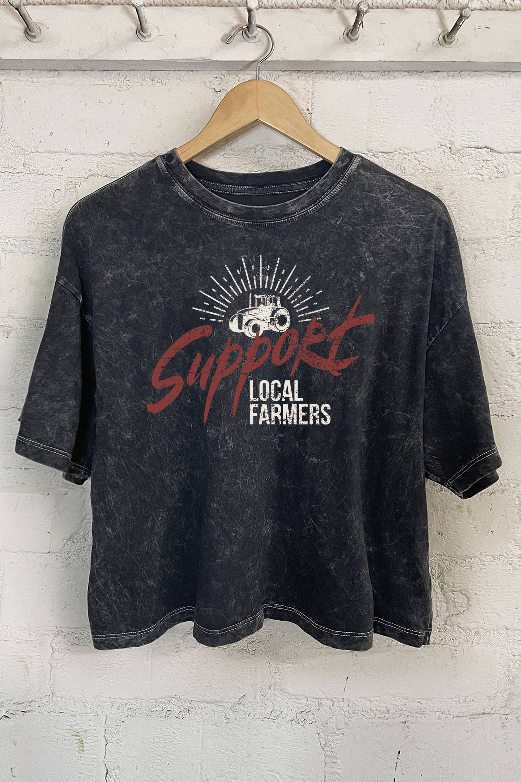 Support Local Farmers - Adult & Kids T-Shirts, Sweatshirts & Hoodies apparel design preview 1