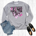 Breast Cancer Fight For the Cure Checkered - Adult & Kids T-Shirts, Sweatshirts & Hoodies apparel design preview 1