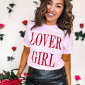 Lover Girl Pink Valentine Valentine's - Adult & Kids T-Shirts, Sweatshirts & Hoodies apparel design preview 1
