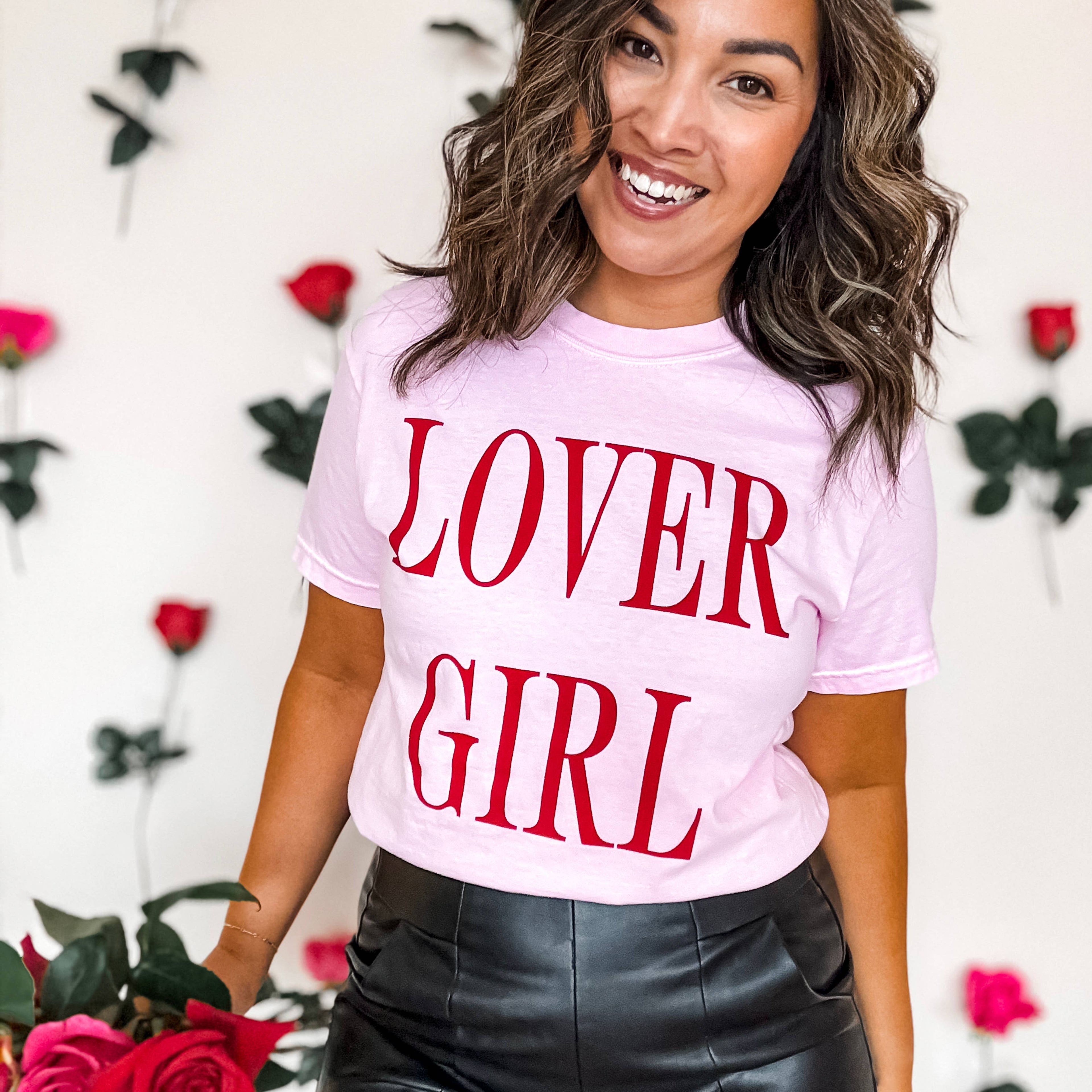 Lover Girl Pink Valentine Valentine's - Adult & Kids T-Shirts, Sweatshirts & Hoodies apparel design preview 1