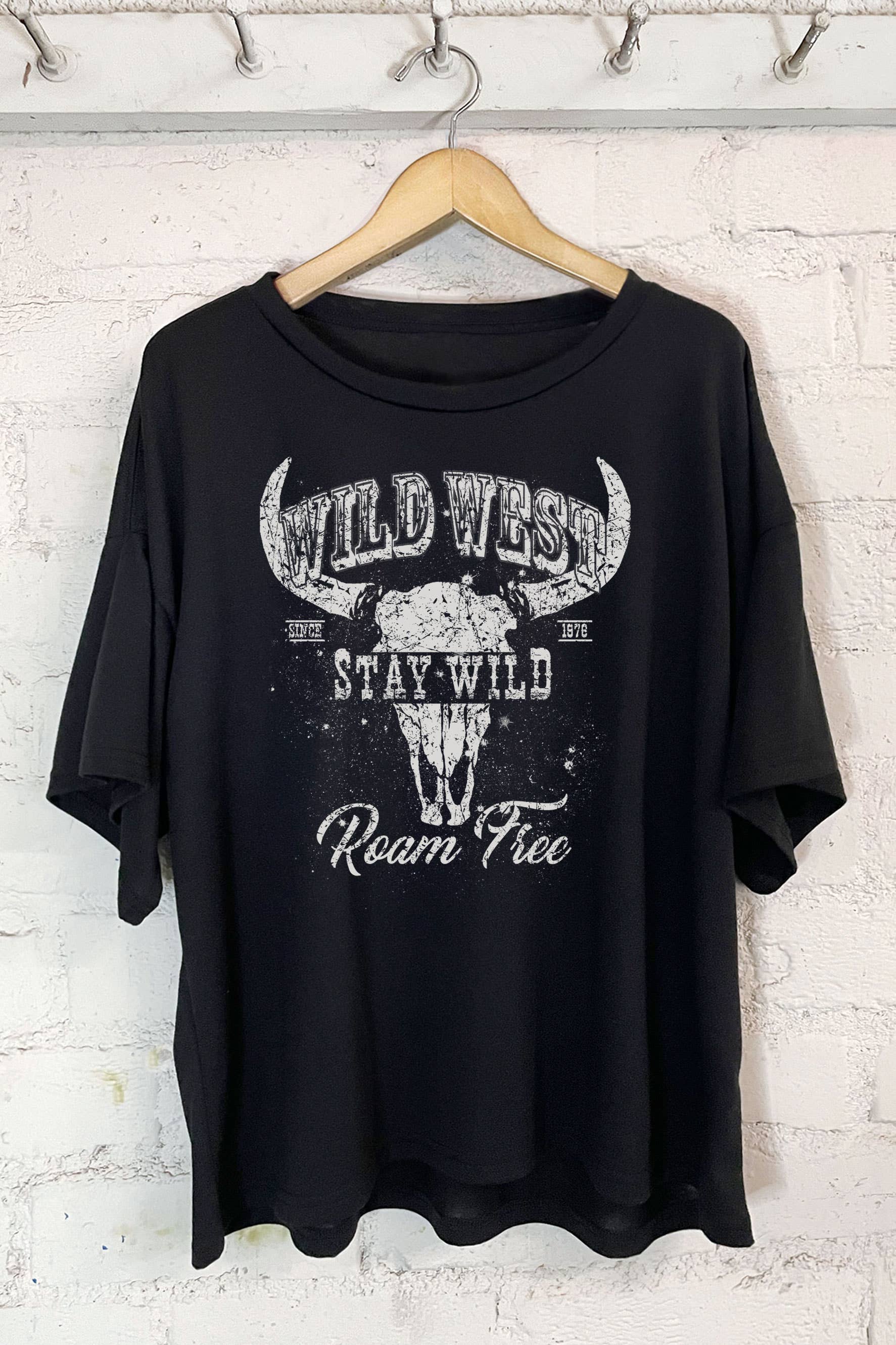 Wild West Women's Off Shoulder Screen Printed - Adult & Kids T-Shirts, Sweatshirts & Hoodies apparel design preview 1