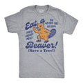 Eat A Beaver Save Tree Men's - Adult & Kids T-Shirts, Sweatshirts & Hoodies apparel design preview 1