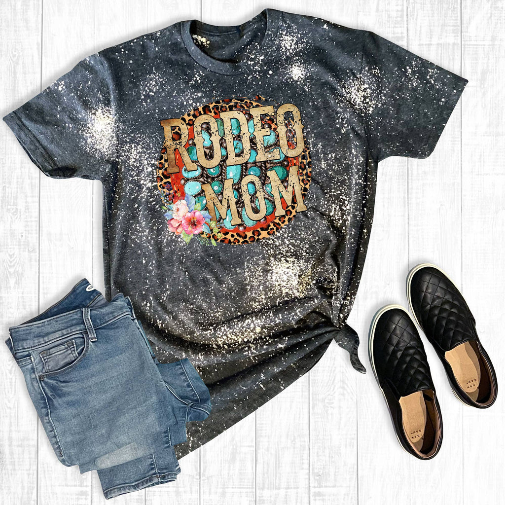 Distressed Rodeo Mom - Adult & Kids T-Shirts, Sweatshirts & Hoodies apparel design preview 1