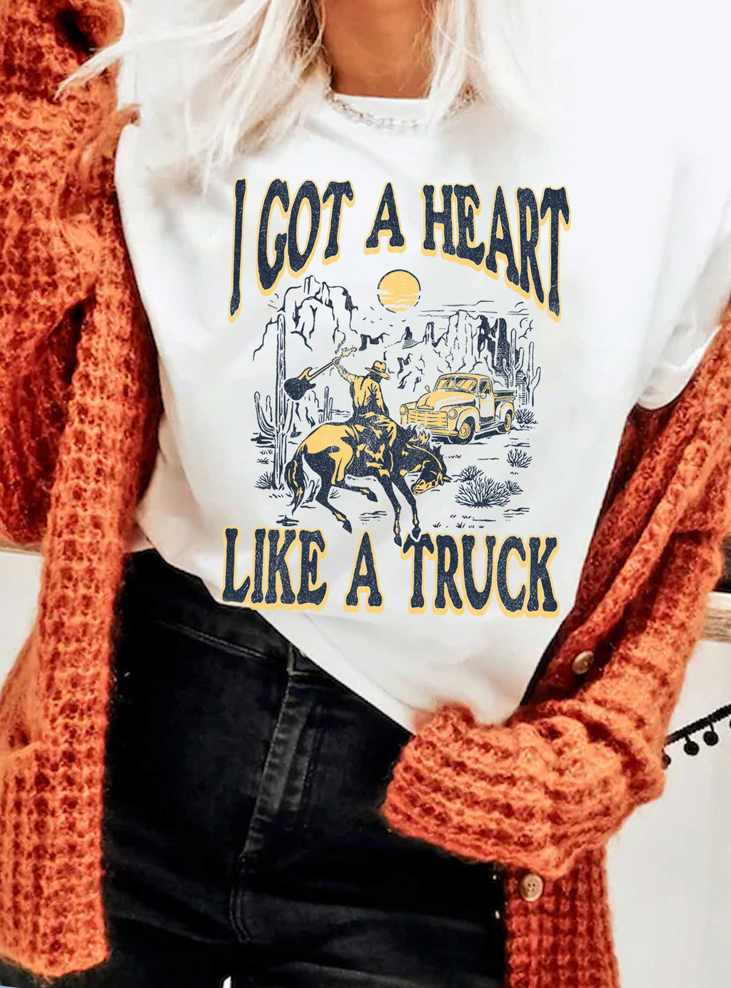 I Got A Heart Like Truck Graphic - Adult & Kids T-Shirts, Sweatshirts & Hoodies apparel design preview 1