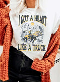 I Got A Heart Like Truck Graphic - Adult & Kids T-Shirts, Sweatshirts & Hoodies apparel design preview 1