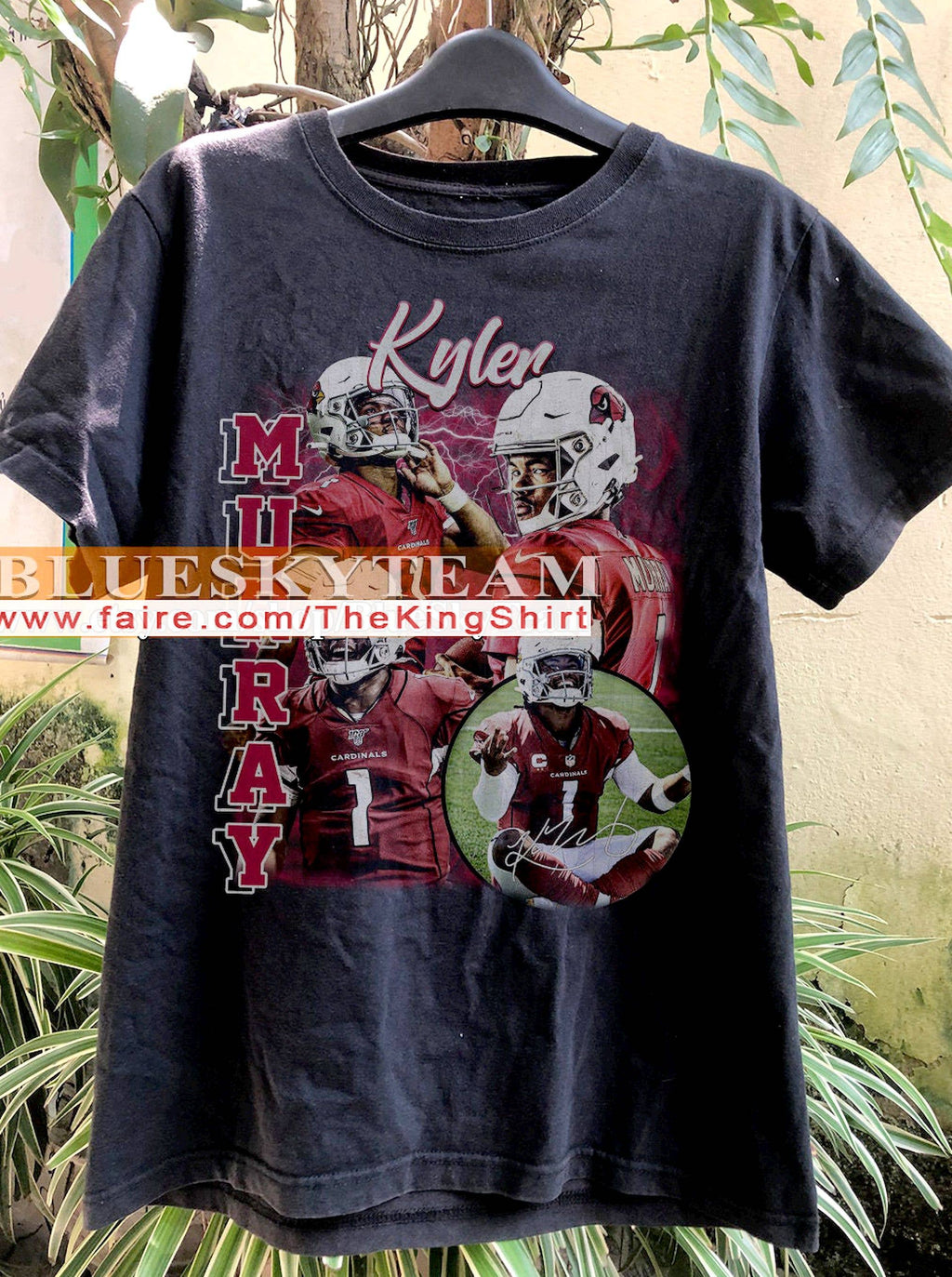 Vintage 90s Kyler Murray Graphic Retro Sport - Adult & Kids T-Shirts, Sweatshirts & Hoodies apparel design preview 1