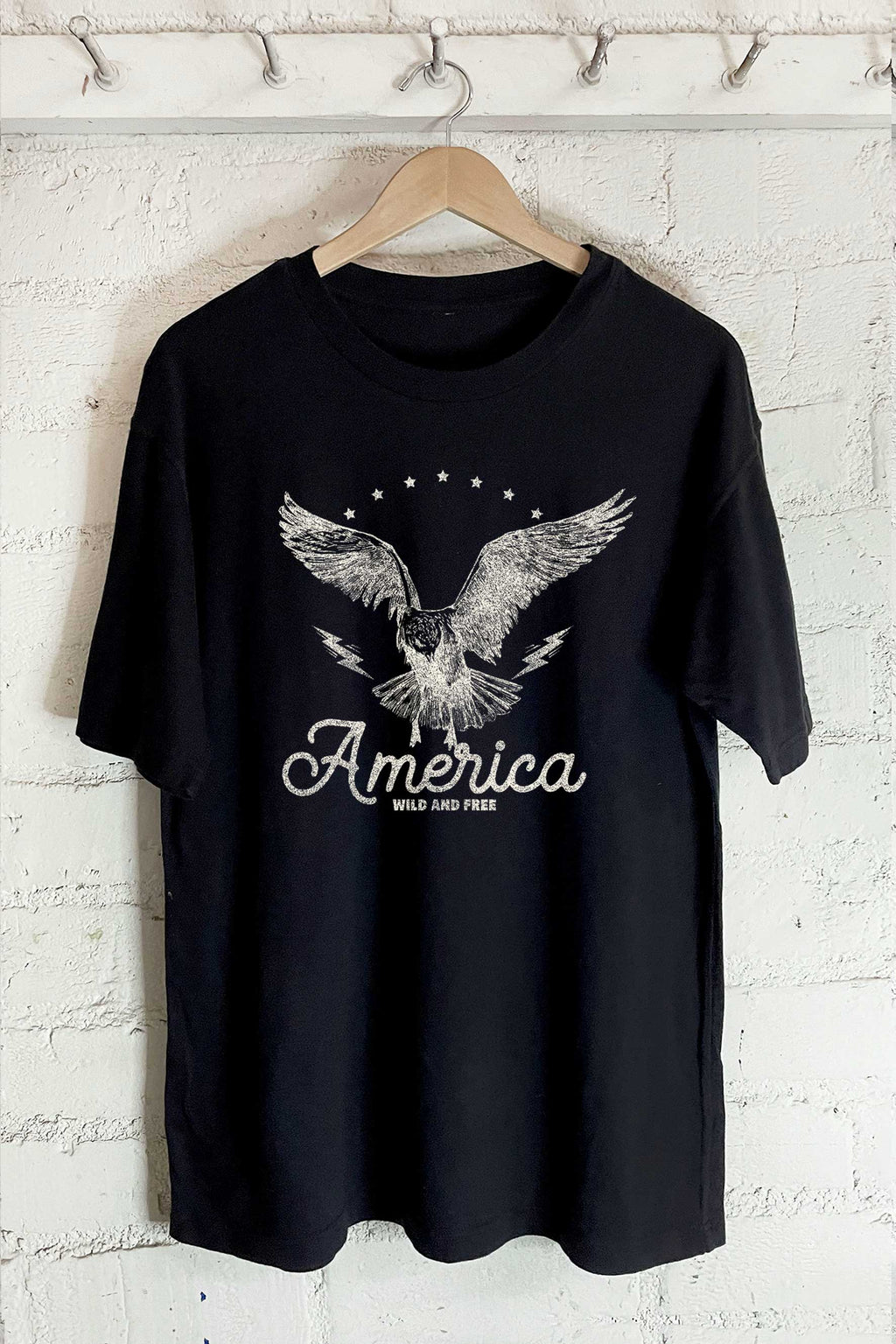 America Wild and Free-Oversized - Adult & Kids T-Shirts, Sweatshirts & Hoodies apparel design preview 1