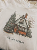 Tis the Season Green Holiday Graphic - Adult & Kids T-Shirts, Sweatshirts & Hoodies apparel design preview 1