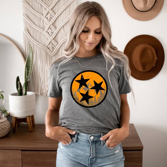 Tennessee Mountains Deep Heather Gray - Adult & Kids T-Shirts, Sweatshirts & Hoodies apparel design preview 1