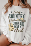 I Was Country When Graphic Brushed - Adult & Kids T-Shirts, Sweatshirts & Hoodies apparel design preview 1