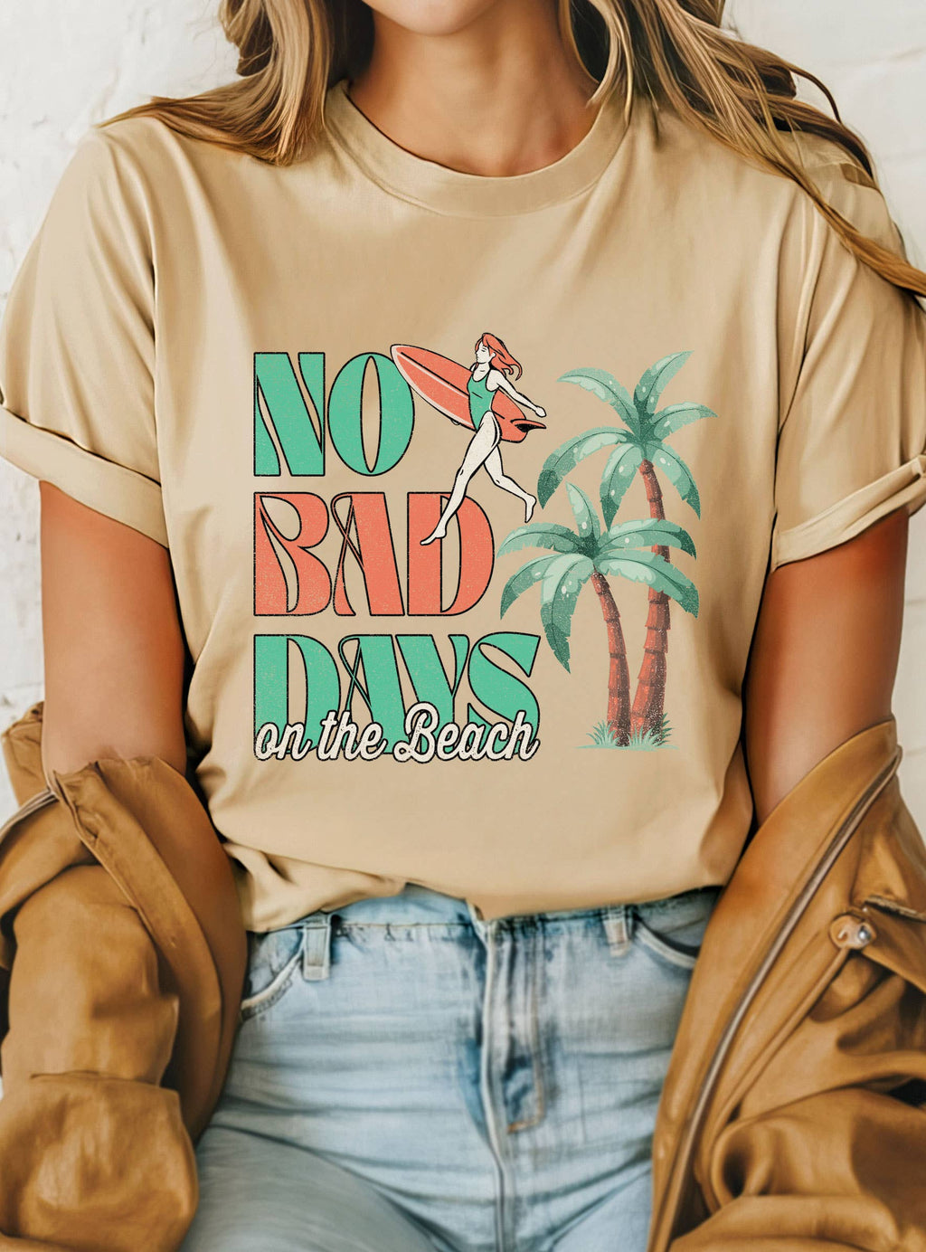 No Bad Days On the Beach Graphic - Adult & Kids T-Shirts, Sweatshirts & Hoodies apparel design preview 1