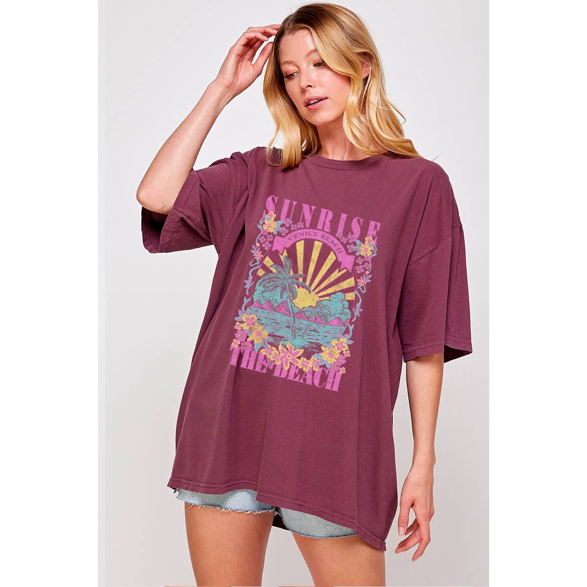 Venice Beach Graphic Oversized - Adult & Kids T-Shirts, Sweatshirts & Hoodies apparel design preview 1