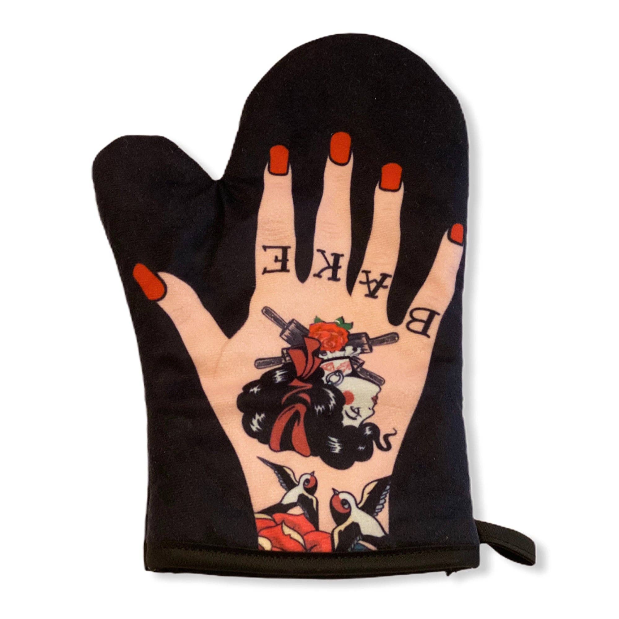 Womens Tattoo Hand Oven Mitt Bakeware - Adult & Kids T-Shirts, Sweatshirts & Hoodies apparel design preview 1