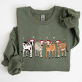 Christmas Calves, Holstein Cow Lovers Farm Life - Adult & Kids T-Shirts, Sweatshirts & Hoodies apparel design preview 1