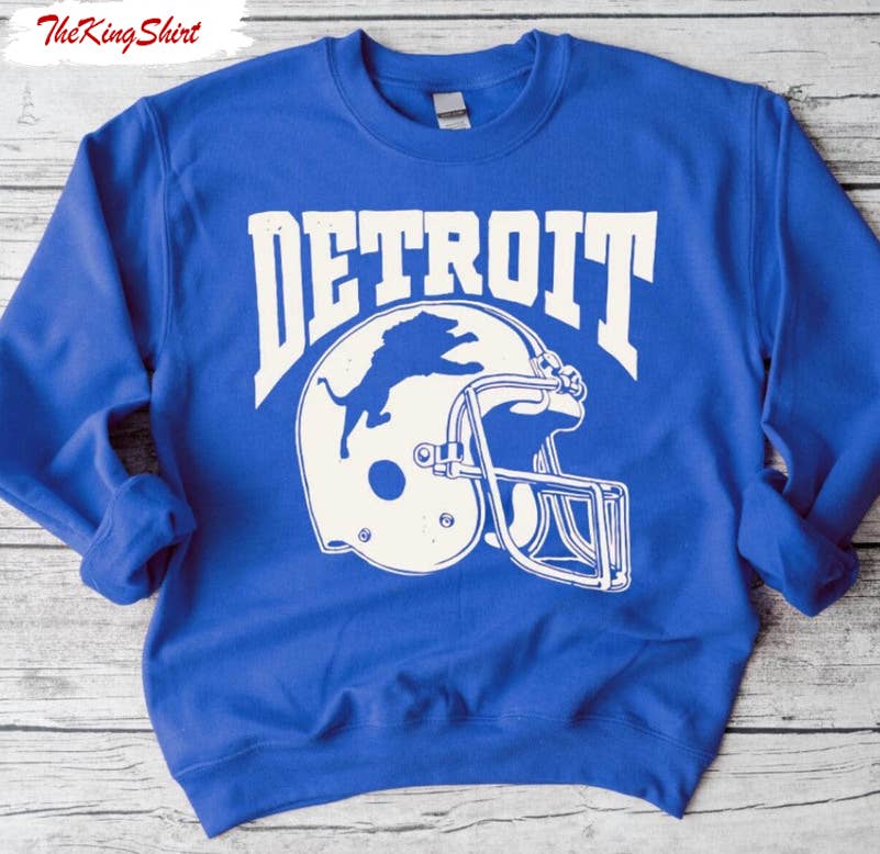 Vintage Detroit Lions Unisex Football Sweatshir - Adult & Kids T-Shirts, Sweatshirts & Hoodies apparel design preview 1