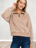 `.0806 Washed Fleece Half Zip SI-24930 - Adult & Kids T-Shirts, Sweatshirts & Hoodies apparel design preview 1