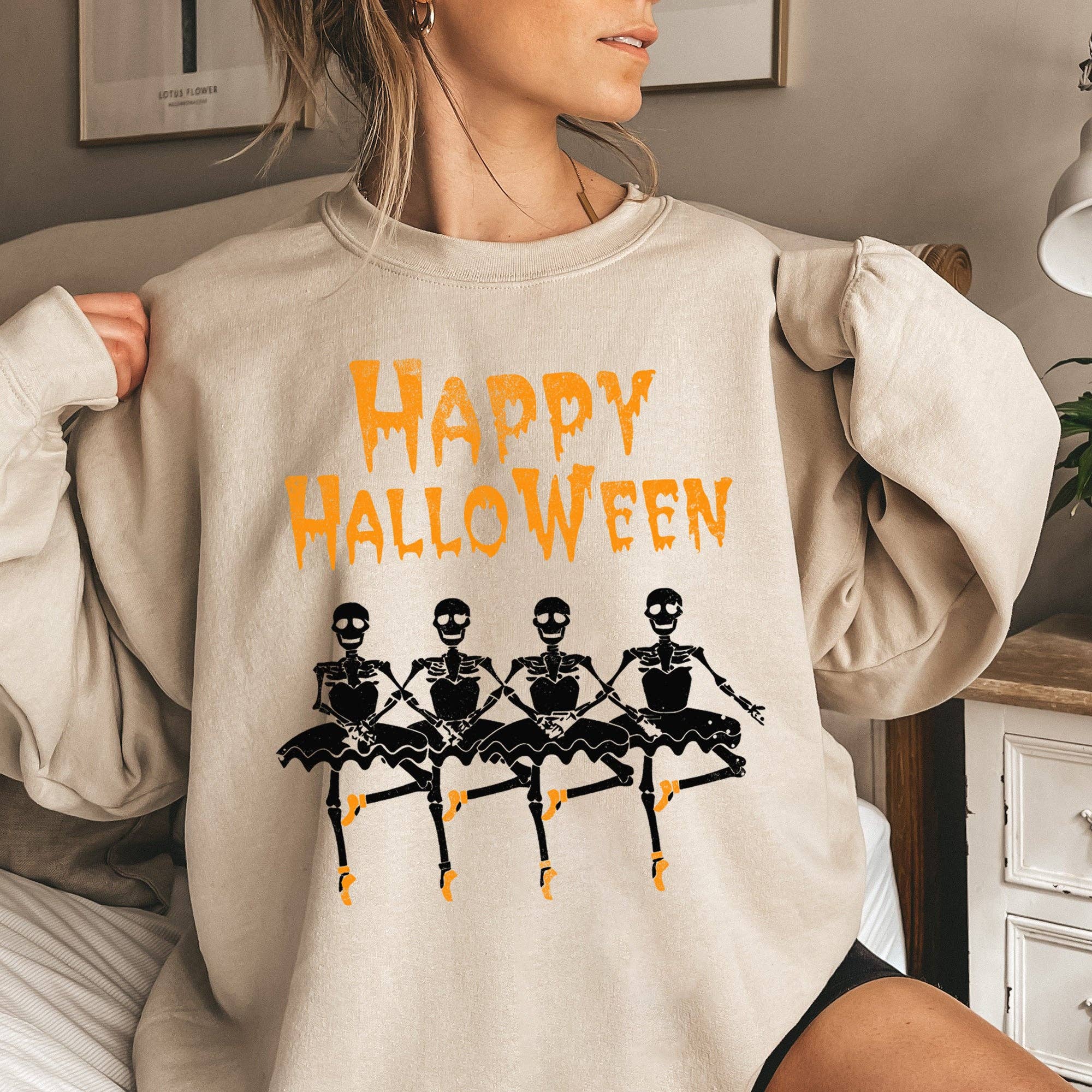 Halloween Ballerinas - Adult & Kids T-Shirts, Sweatshirts & Hoodies apparel design preview 1
