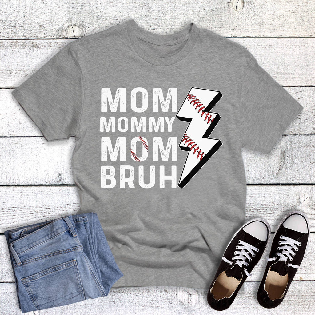 Baseball Mom Mommy Bruh Graphic - Adult & Kids T-Shirts, Sweatshirts & Hoodies apparel design preview 1