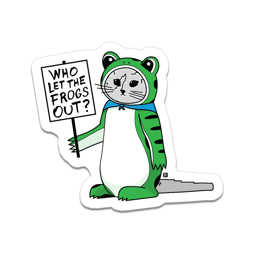 Antifa Frog Gary Die-Cut Sticker - Adult & Kids T-Shirts, Sweatshirts & Hoodies apparel design preview 1