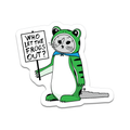 Antifa Frog Gary Die-Cut Sticker - Adult & Kids T-Shirts, Sweatshirts & Hoodies apparel design preview 1