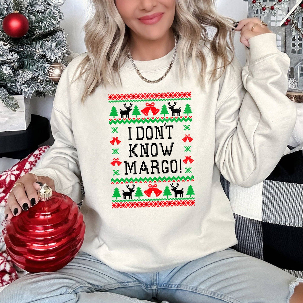 I Don't Know Margo, Ugly Christmas - Adult & Kids T-Shirts, Sweatshirts & Hoodies apparel design preview 1