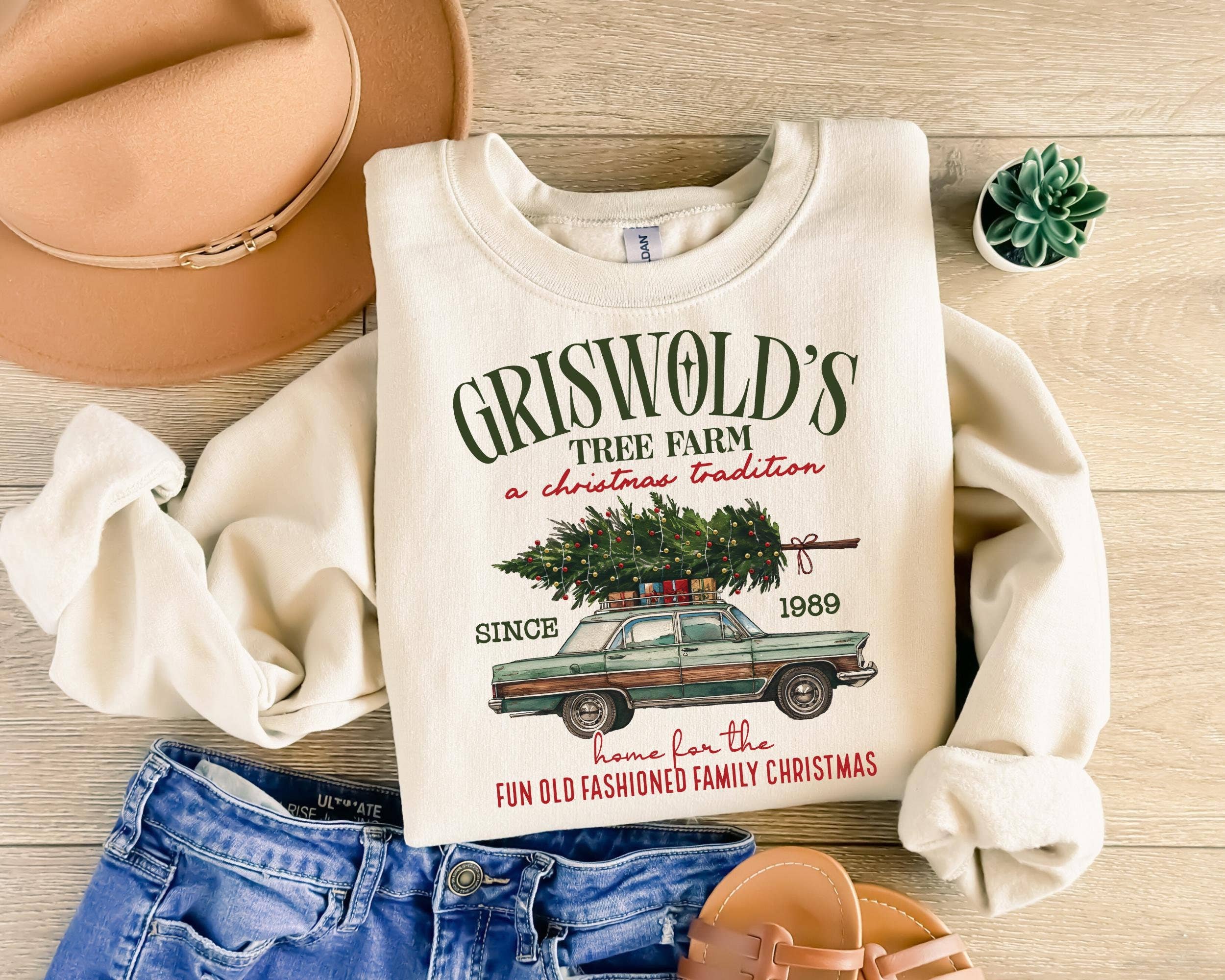 Griswold's Christmas Family Tree Farm Since 1989 - Adult & Kids T-Shirts, Sweatshirts & Hoodies apparel design preview 1