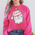 Retro Santa, Christmas, Stripes - Adult & Kids T-Shirts, Sweatshirts & Hoodies apparel design preview 1