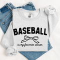 Baseball Is My Favorite Season Crewneck - Adult & Kids T-Shirts, Sweatshirts & Hoodies apparel design preview 1