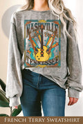 Nashville Music City Graphix Mineral Terry - Adult & Kids T-Shirts, Sweatshirts & Hoodies apparel design preview 1