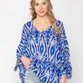 V-Neck Patterned Tunic Poncho Summer Top - Adult & Kids T-Shirts, Sweatshirts & Hoodies apparel design preview 1