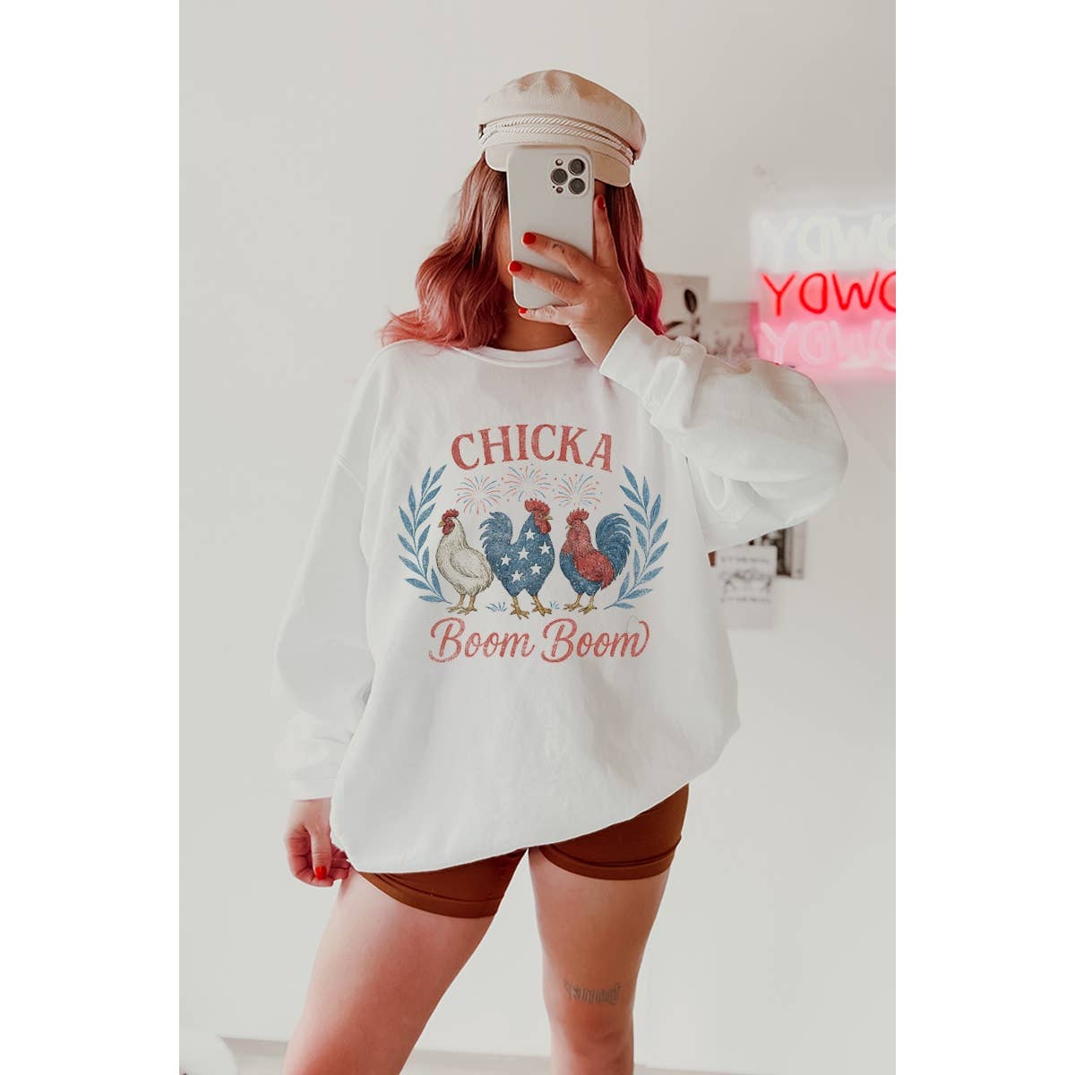 Chicka Boom Vintage Graphic - Adult & Kids T-Shirts, Sweatshirts & Hoodies apparel design preview 1