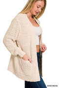 Popcorn Sweater Cardigan with Pockets - Adult & Kids T-Shirts, Sweatshirts & Hoodies apparel design preview 1
